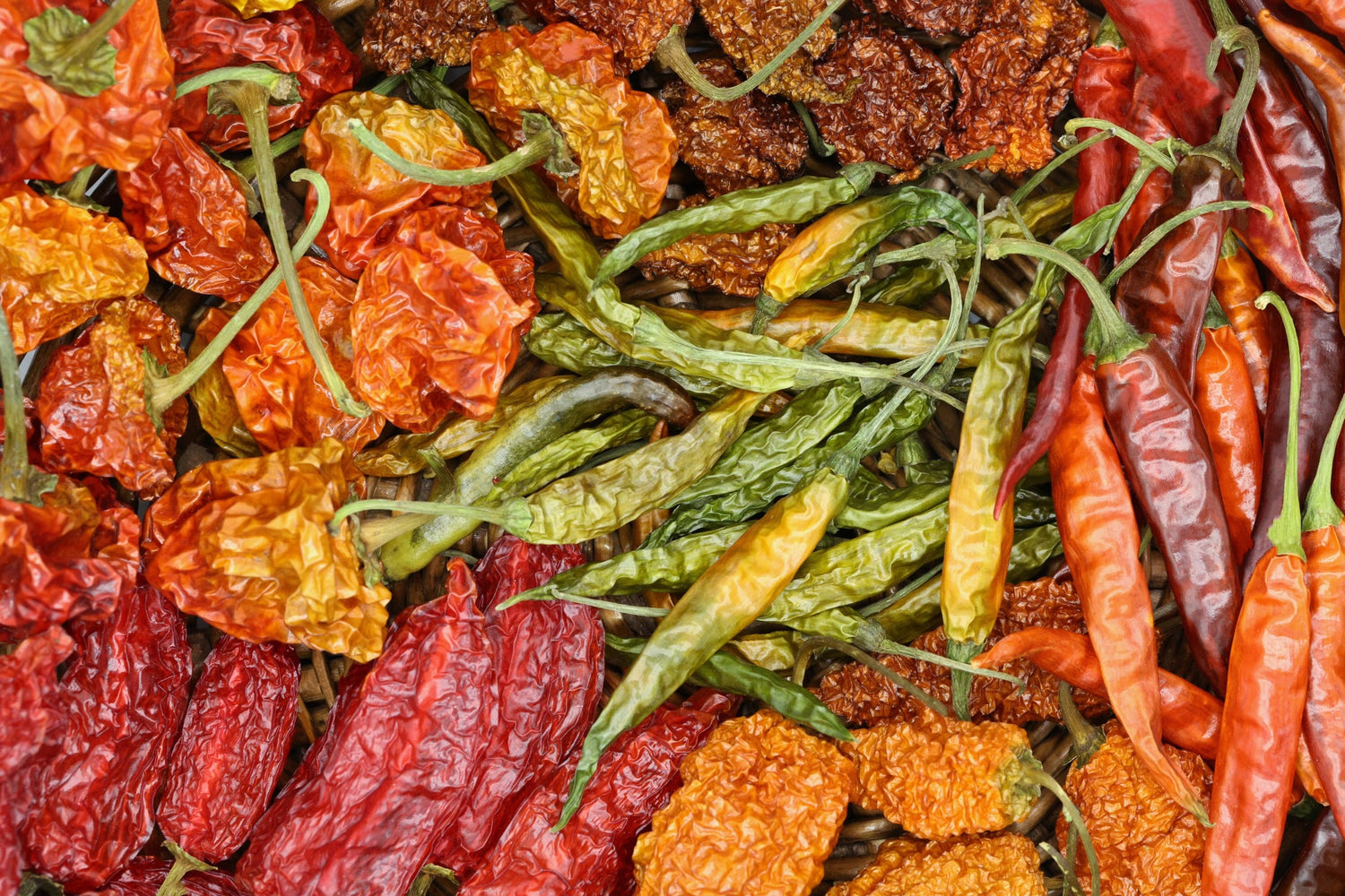 Specialty Hot Peppers & Seeds (dried)