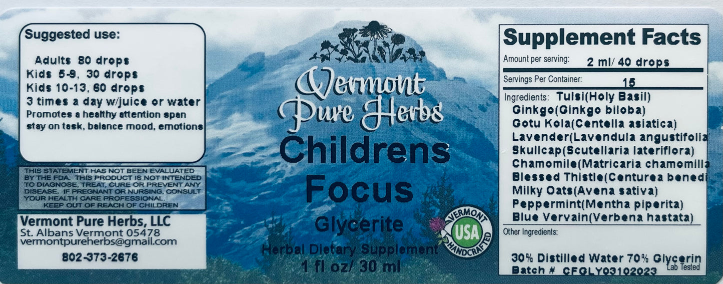 Children’s focus (With Lions Mane)