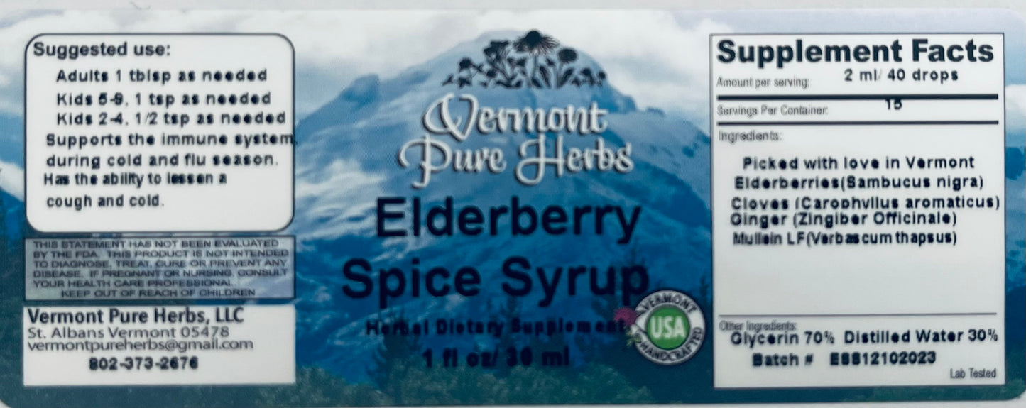 Elderberry Syrup w/Mullein
