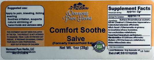 Comfort Soothe Salve (formerly hemorrhoid salve)